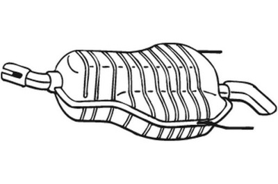 BOSAL ГЛУШНИК СИСТЕМИ ВИПУСКНОЇ ЗАД OPEL ASTRA H ASTRA H КЛАСИЧНИЙ
