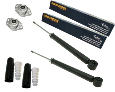 Denckermann 2x амортизаторы + подушки безопасности + защита i отбойники vw seat audi skoda фото №1