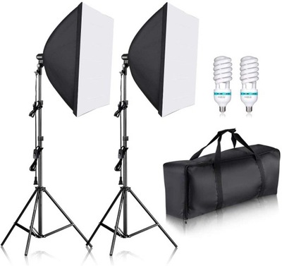 2 X ZESTAW SOFTBOX NEEWER 60 X 60 2 x 85 W TORBA