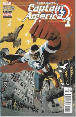 Marvel Sam Wilson Captain America Komiks 1/2015 j.ang