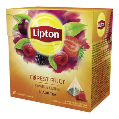Herbata czarna owoce leśne owocowa LIPTON 20szt