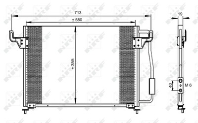 РАДІАТОР КОНДИЦІОНЕРА - КОНДЕНСАТОР EASY FIT 35261