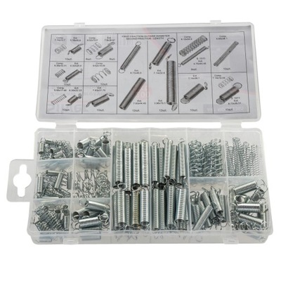 SPRĘŻYNA SPRĘŻYNKI ZESTAW SPRĘŻYNEK 200 SZT. MIX