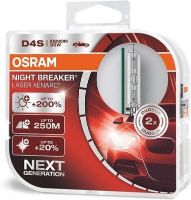 OSRAM NIGHT BREAKER LASER NEXT GEN +200% D4S DUO