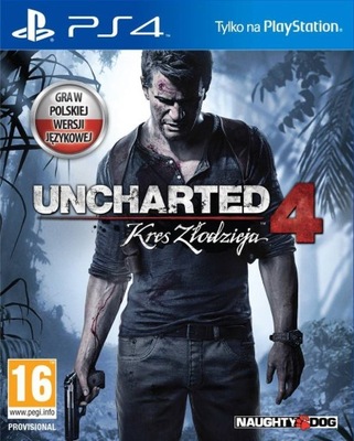 GRA UNCHARTED 4 KRES ZŁODZIEJA PS4 PL