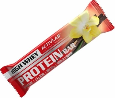 Baton białkowy Activlab High Whey Protein 80 g smak waniliowy