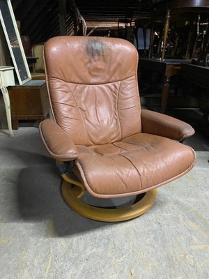 Fotel rozkładany skandynawski design EKORNES