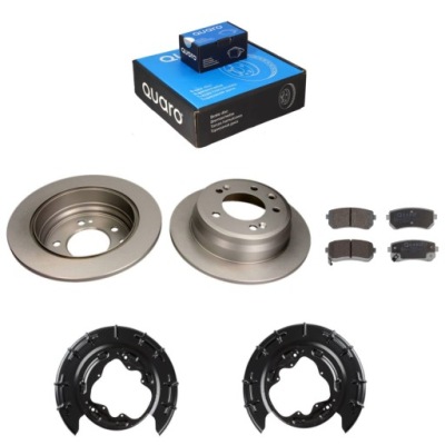 Гальмівні диски гальмівні + гальмівні колодки захист задня hyundai i30 kia ceed proceed фото №1