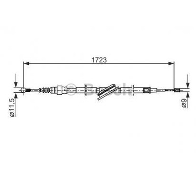 BOSCH ТРОС ГАЛЬМА 1 987 477 686