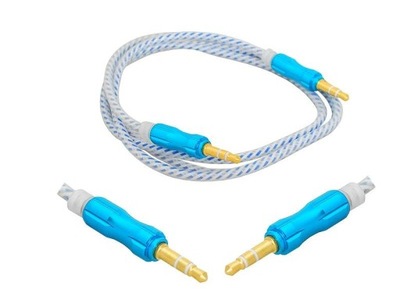 Kabel Jack 3,5mm - Jack 3,5mm 1m w oplocie HQ