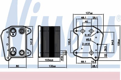 РАДИАТОР МАСЛА NISSENS 90974