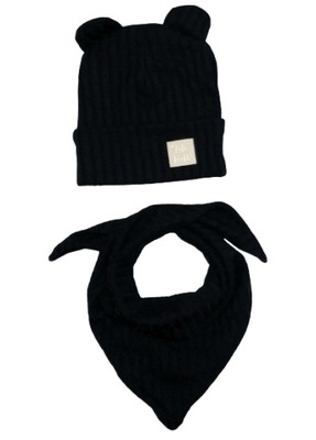 Zestaw: czapka i chusta, PRODUKT POLSKI, rozmiar: M (obwód: 42-48 cm)