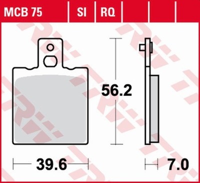 TRW LUCAS ZF КОЛОДКИ ТОРМОЗНЫЕ KH047 SINTER OFFROAD CAGIVA W8 125 '92-'95,