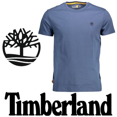 T-shirt męski TIMBERLAND NIEBIESKI MAŁE LOGO R. L