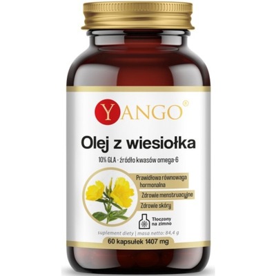 Olej Z Wiesiołka Kapsułki 60szt Omega-6 Yango