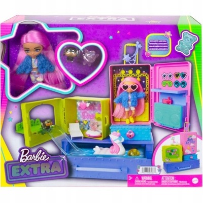 BARBIE EXTRA MINIS LALKA ZWIERZĄTKO ZESTAW HDY91