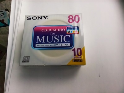 Sony Music CD-R Audio Music Printable 80 10szt Jpn