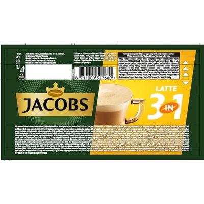 Napój kawowy Jacobs Latte 3in1 12,5g 20 szt 3w1 kawa 3w1