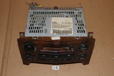 Peugeot 607 панель середній рамка drewno dekor радіо clarion pu1661b фото №1