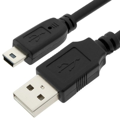 Kabel USB - mini USB 1m czarny