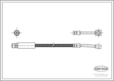 CABLE DE FRENADO FLEXIBLES DAEWOO  