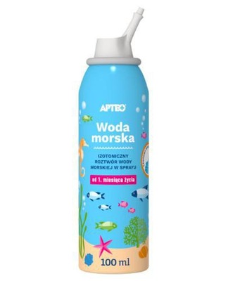 Apteo woda morska spray do nosa 100 ml