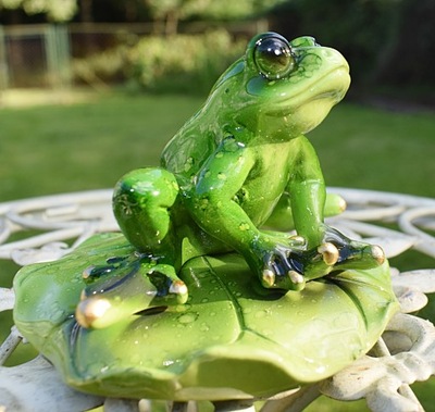 FIGURA rzeźba ŻABA żabka Art deco