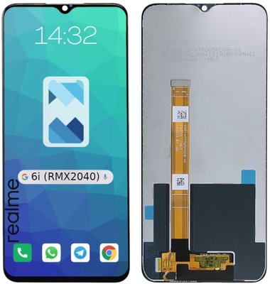 Wyświetlacz LCD Ekran Szybka Dotyk do Realme 6i RMX2040 Czarny