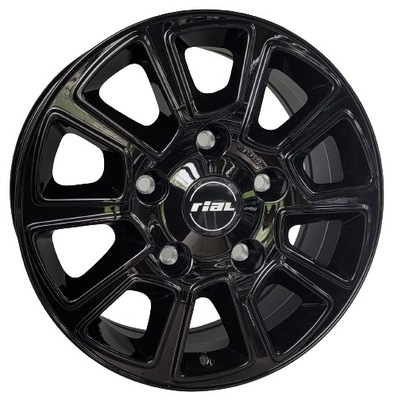 LLANTAS RIAL 17 FORD TRANSIT CUSTOM TOURNEO CUSTOM 5X160 65,1 NEGRO LUSTRE  