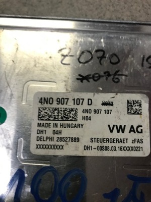 Модуль блок управления камеры audi 4n0907107d фото №1