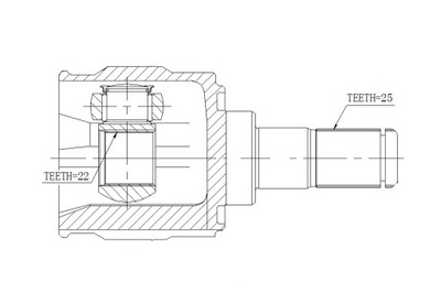 ШАРНИР ВНУТРЕННЕГО KIA CEE'D 1.4/1.6 GDI 12-,/MTM,L/P/