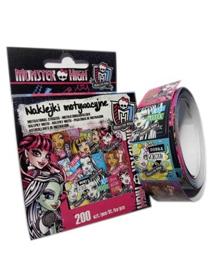 Naklejki klasyczne Monster High Arpex 200 szt.