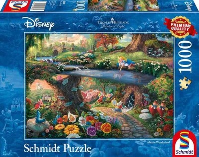 Puzzle 1000 Pq Alicja W Krainie Czarów Disney T. K