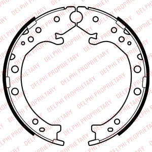 ZAPATAS DE TAMBOR DE FRENADO DELPHI LS2034  