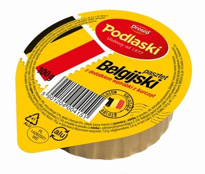 Podlaski Drosed Kanapki Świata Belgijski pasztet kremowy 100 g