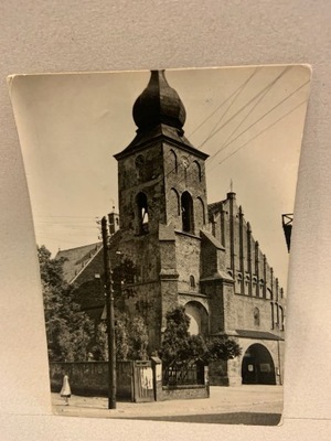 SIERADZGOTYCKI KOŚCIÓŁ FARNY POCZTÓWKA PRL