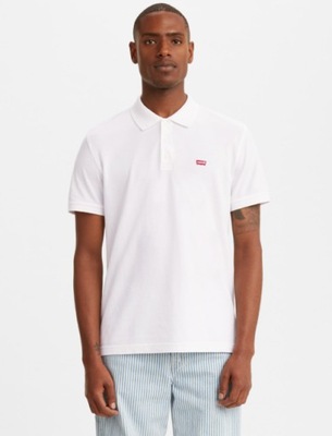 LEVI'S MĘSKA KOSZULKA POLO Z LOGO BIAŁA L 1SPH