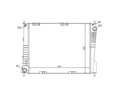 RADUADOR RENAULT MODUS 04- 8200468931  