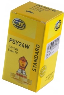 HELLA STANDARD ЛАМПОЧКА PSY24W 12V 24W PG20/4 ОРАНЖЕВА AMBER