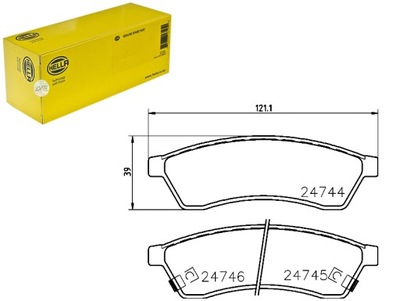 HELLA ZAPATAS DE FRENADO CHEVROLET EPICA 2.0 (KL1_)  