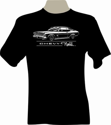 KOSZULKA T-SHIRT CON NADRUKIEM FAN CHEVROLET NOVA  