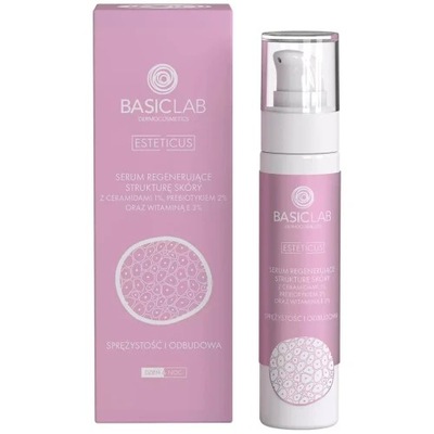 BASICLAB Serum regenerujące strukturę skóry z ceramidami 1% 15 ml