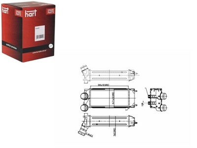 INTERCOOLER AUŠINTUVAS ORO PEUGEOT 308 1.6HDI 09- HART 