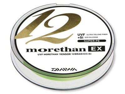 DAIWA Morethan 12 Braid EX+Si #1.0 0.12mm 22lb 10.2kg 135m
