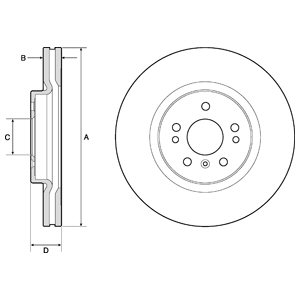 DISCOS DE FRENADO DELPHI BG9968  