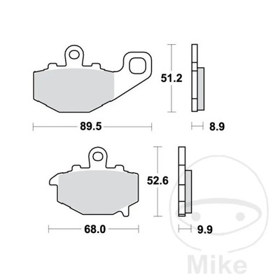 КОЛОДКИ ТОРМОЗНЫЕ ЗАДНЕЕ TRW MCB662SH