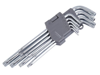 KLUCZE TRZPIENIOWE OTWOROWE TORX T10-T50 9 SZTUK