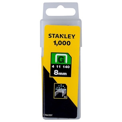 ZSZYWKI STANLEY TYP G 8 MM 1000 SZTUK