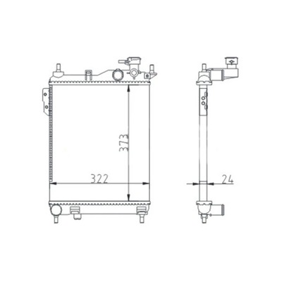 CHLODNICA, SISTEMA DE REFRIGERACIÓN DEL MOTOR HART 620 252  