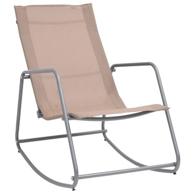 Ogrodowe krzesło bujane, kolor taupe, 95x54x85 cm,